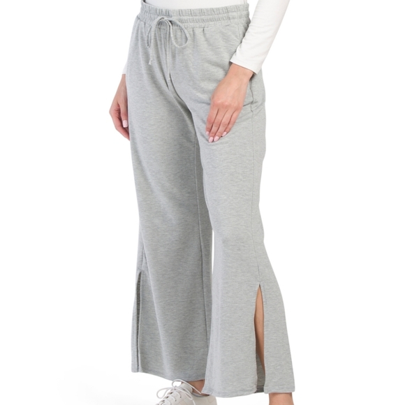 Gibson Pants - NWT GIBSON Side Slits Gray Sweatpants